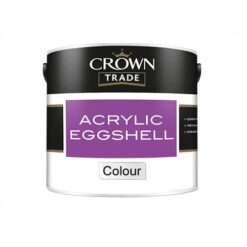 2.5lt Crown Trade Acrylic Eggshell Colour