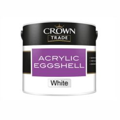2.5lt Crown Trade Acrylic Eggshell White