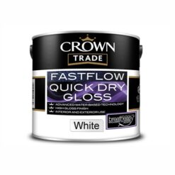 2.5lt Crown Trade FastFlow Gloss White