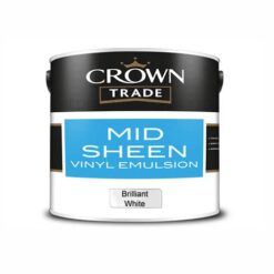 2.5lt Crown Trade Mid Sheen Vinyl Emulsion BW