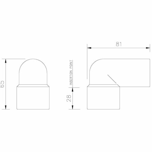 32mm Conversion Bend (White) - Image 2