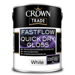 5lt Crown Trade Fast Flow Quick Dry Gloss White