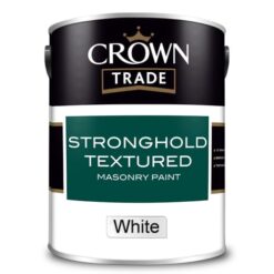 5lt Crown Trade Stronghold Textured Paint White