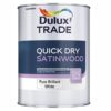 5lt Dulux Trade Quick Dry Satinwood PBW