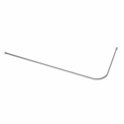 760mm x 1830mm L Shape Ali Silver Shower Rail
