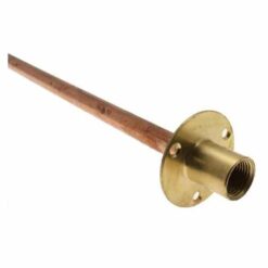 1/2" x 15mm Copper Tail & Wallplate 350mm