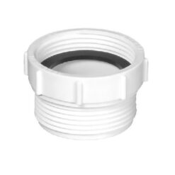 40mm x 40mm 1.1/2" BSP EU/UK Coupler White McAlpine T12A-F T12AF