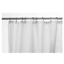 1800 x 2100 White Shower Curtain