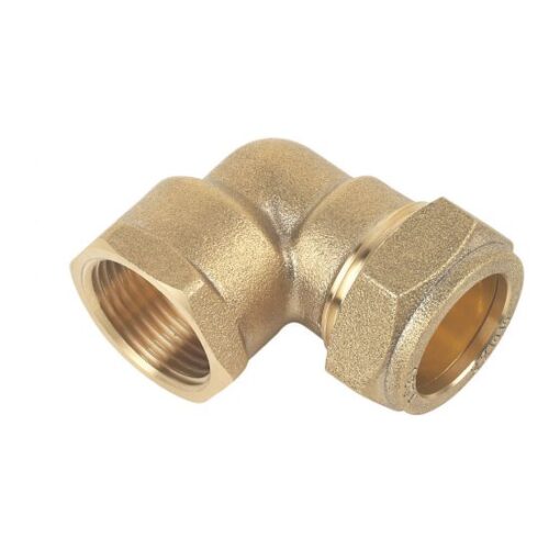 22mm x 3/4" Compression Female Iron Elbow