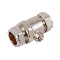 15mm Full Bore Isolating Valve Chrome