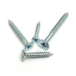 3/4" x 7 BZP Twin Thread Screws Silver (200 Box)