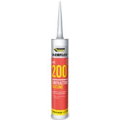 295ml EVERBUILD EVERFLEX LMA 200 Contractors Silicone white (25)