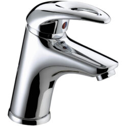 Bristan Java Chrome Finish Monobloc Basin Mixer Tap with Waste - Loop Handle - Deck Mounted J BAS C