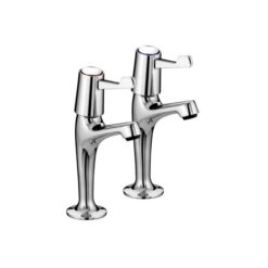 High Neck Pillar Taps with 3" (76mm) Levers VAL2 HNK C CD