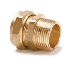 22mm x 3/4" Compression Male Iron Coupler
